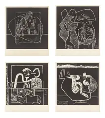 La mer est toujours présente by Le Corbusier, 1962, Original-Leinenmappe mit 10 Lithografien, jeweils auf Velin, und zwei Titelblättern, sold May 2026