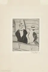 Im Theater by Erich Heckel, 1909, Radierung auf festem Papier, sold May 2026