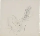 Nu by Jean Fautrier, Um 1943, Tuschpinsel und Kohle auf feinem Japanbütten, sold Nov 2025