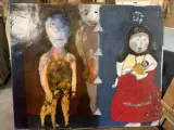 Personnages by Grimalt Ramon, 2007, Technique mixte sur papier marouflé sur toile, sold Sep 2026