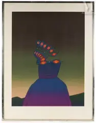 Les lunettes, c. 1970 by Jean-Michel Folon, Sérigraphie sur vélin, sold Sep 2026