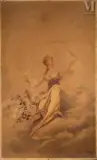 La poése by Louise Abbéma, Chromolithographie sur papier marouflé sur toile, sold Sep 2026
