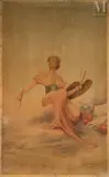 La peinture by Louise Abbéma, Chromolithographie sur papier marouflé sur toile, sold Sep 2026