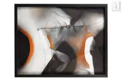 Composition by Paul Ackerman, Encre et aquarelle et technique mixte sur papier plié, sold Sep 2026