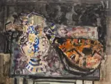 Composition à la mandoline by Paul Augustin Aizpiri, Aquarelle, encre noire et rehauts de gouache sur papier, sold Sep 2026