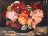 Bouquet de fleurs by Fernand Allard l'Olivier, Huile sur carton, sold Sep 2026