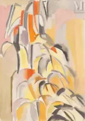 Composition by Reynold Arnould, Huile sur toile d'origine, sold Sep 2026