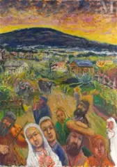Les mariés by David Azuz, Huile sur toile, sold Sep 2026
