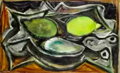 Nature morte aux huitres et citrons by Roger Chastel, Huile sur toile d'origine, sold Sep 2026