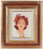 Chantal by Jean-Gabriel Domergue, Huile sur isorel, sold Sep 2026