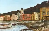 Ischia, port de Lacco Ameno by Roland Oudot, Huile sur toile, sold Sep 2026