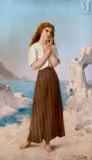 Jeune femme dans les rochers de Capri by Édouard Sain, Huile sur toile, sold Sep 2025