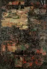 Plans souterrains by Pierre Dmitrienko, 1957, Huile sur toile, sold Jul 2025