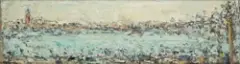 Venise le matin by André Cottavoz, Huile sur carton, sold Jul 2025