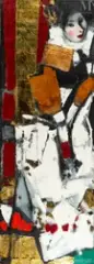 Plus que d'or by Andrej Smirnoff, 2007, Huile et peinture métallisée sur toile, sold Jul 2025