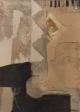Sans Titre by Mohamed Nabili, Technique mixte sur toile, sold Jul 2025