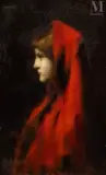 Fabiola, Variante by Jean-Jacques Henner, Huile sur carton, sold Jul 2025