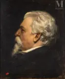 Portrait d'homme by Carolus-Duran, Huile sur toile d'origine, sold Jul 2025