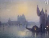 La Salute à Venise by Lucien Lévy-Dhurmer, Huile sur toile d'origine, sold Jul 2025
