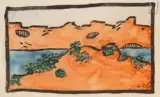 Les Roches rouges Agay by Louis Valtat, Aquarelle, sold Jul 2025