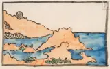 Bord de mer aux rochers rouges by Louis Valtat, Aquarelle, sold Jul 2025