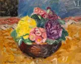 Œillets dans le nid brun by Charles Camoin, vers 1930, Huile sur toile d'origine, sold Jul 2025