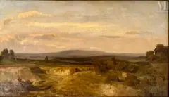 Paysage by Jules Dupré, Huile sur toile, sold Mar 2025