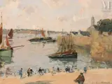 Port by Paul Émile Lecomte, Huile sur panneau, sold Mar 2025