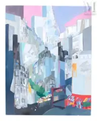 Paris by Jacqueline Verdet, Huile sur toile, sold Jul 2019