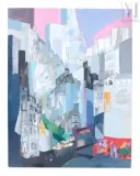 Paris by Jacqueline Verdet, Huile sur toile, sold Jul 2019