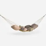 No. 28 Climate Confusion Assistance (pillow hammock) by Bless (Ines Kaag & Desiree Heiss), 2005, wool, polyester, cotton, sold May 2023