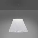 Shade lamp by Paul Cocksedge, 2013, enameled aluminum, nylon wire, paper, sold May 2023