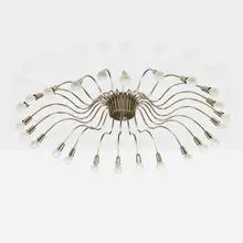 Chandelier by Modern, c. 1980, nickel-plated aluminum, sold May 2023
