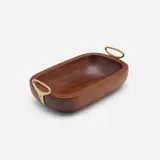 Bowl, model 4481 by Carl Auböck, c. 1955, Turkish walnut, brass, sold May 2023