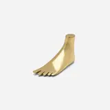 Foot paperweight, model 4273 by Carl Auböck, 1947, brass, wood, sold May 2023