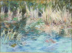 Marsh Scene by Walter Greer, 1992, Pastel, offered Mar 2023