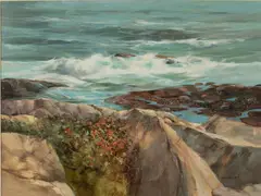 Seascape by Fred MacNeill, Oil on Board, offered Feb 2023