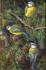 Landscape with Birds by Raymond C. Booth, 1976, Oil on Board, offered Feb 2023