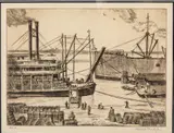 Port Scene by Christopher Murphy Jr., Etching, offered Oct 2022