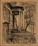 Owens Thomas House by Christopher Murphy Jr., Etching, offered Oct 2022