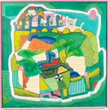 Untitled # 1728 by Larry Connatser, 1974, Acrylic on Board, offered Oct 2022