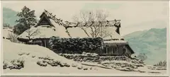 Tamba House by Brian Williams, 1987, Woodblock Print, offered Oct 2022