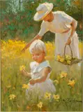 Daffodils by Joe Bowler, Oil on Canvas, offered Oct 2022