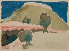 Untitled (Texas Landscape) by Georgia O'Keeffe, 1917, Watercolor, offered Oct 2022