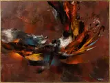 Bird in the Wind by Leonardo Nierman, Oil on Masonite, offered Oct 2022