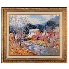 Cottage by Edward Norton Ward, Oil on CanvasSigned l/l29in. x 23in (74cm. x 58cm)Framed: 38in. x 32in (96cm. x, offered Aug 2024