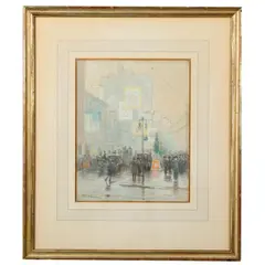 'Red Cross Drive, NYC by Robert A. Graham, Pastel on paper, offered Jul 2024