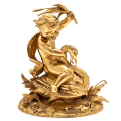 Untitled by Gilt, bronze mythical figure, offered May 2024