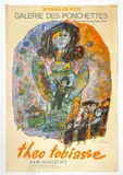 Untitled by Théo Tobiasse, pencil signed lithograph french gallery poster, offered Aug 2021