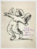 Untitled by Corita Kent, serigraph pen signed have a good day, offered Aug 2021